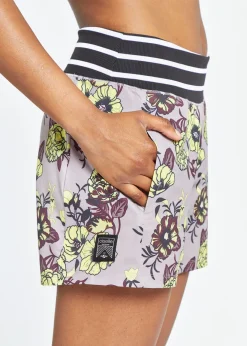 Clearance Oiselle Amd Shorts Lavender Flora Print