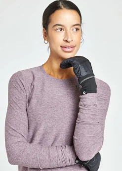 Outlet Oiselle Bad Weather Gloves Black