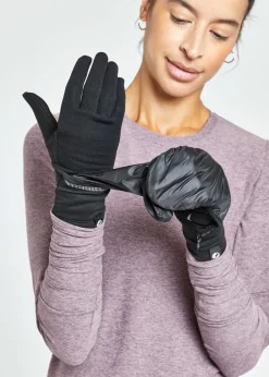 Outlet Oiselle Bad Weather Gloves Black