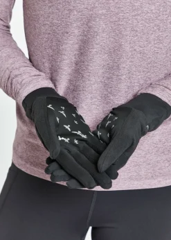 Outlet Oiselle Bad Weather Gloves Black