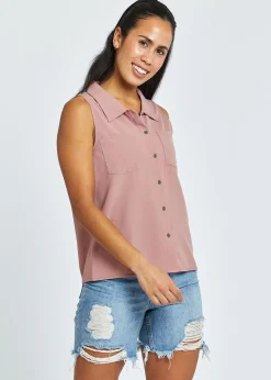 Oiselle Benjamina Button Sleeveless