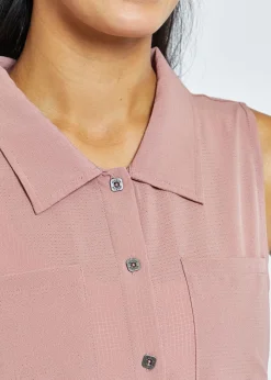 Oiselle Benjamina Button Sleeveless