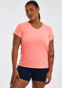 Clearance Oiselle Essential Bird V Neck Short Sleeve