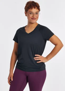 Clearance Oiselle Essential Bird V Neck Short Sleeve