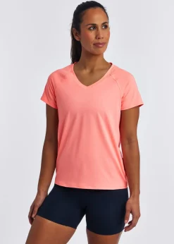 Clearance Oiselle Essential Bird V Neck Short Sleeve
