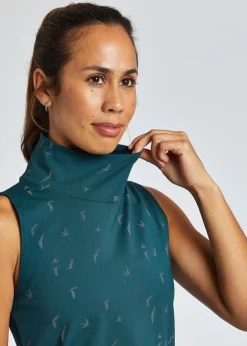 Online Oiselle Firecracker Mock Neck Tank