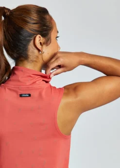 Online Oiselle Firecracker Mock Neck Tank