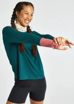 Clearance Oiselle Flyout Mock Neck Long Sleeve