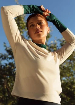 Clearance Oiselle Flyout Mock Neck Long Sleeve