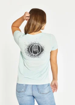 Sale Oiselle R4Aw V-Neck Tee Mist