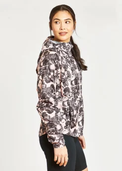 Clearance Oiselle Seattle Showers Anorak Rose Botanical Print