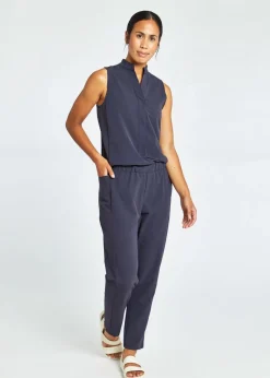 Outlet Oiselle Utility Jumpsuit Obsidian