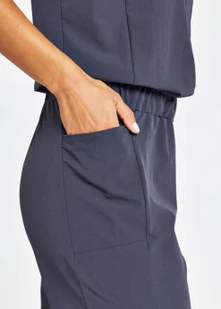 Outlet Oiselle Utility Jumpsuit Obsidian