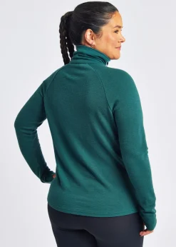 Outlet Oiselle Wazzie Wool Jacquard Half Zip