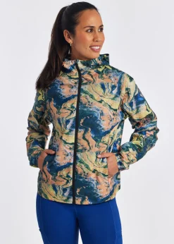 Clearance Oiselle Whirlwind Jacket Bright Marble